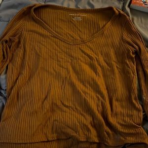 Deep gold American eagle long sleeve shirt